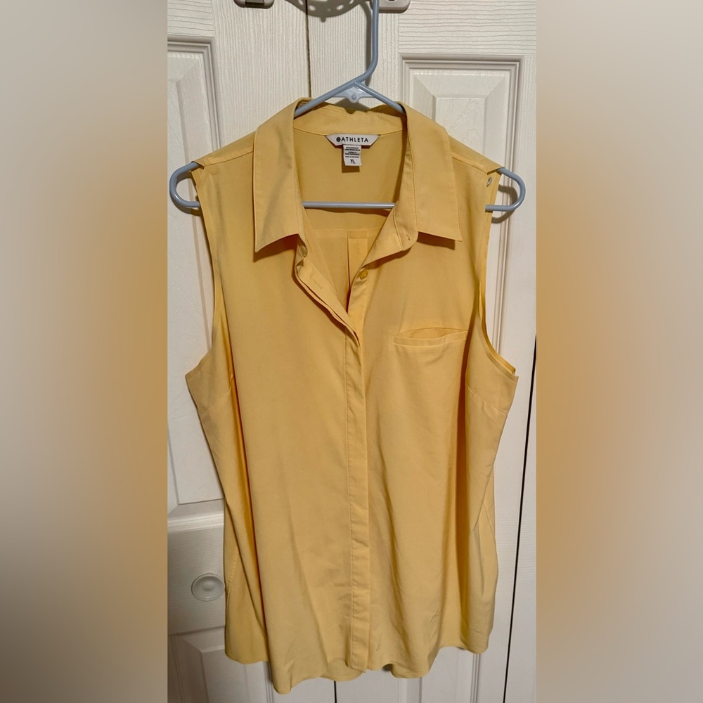Athleta Golden Sleeveless Blouse